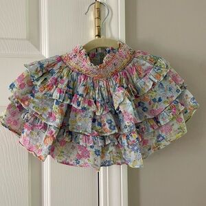 Girls Skirt Floral Design with Ruffles by LoveShack Fancy